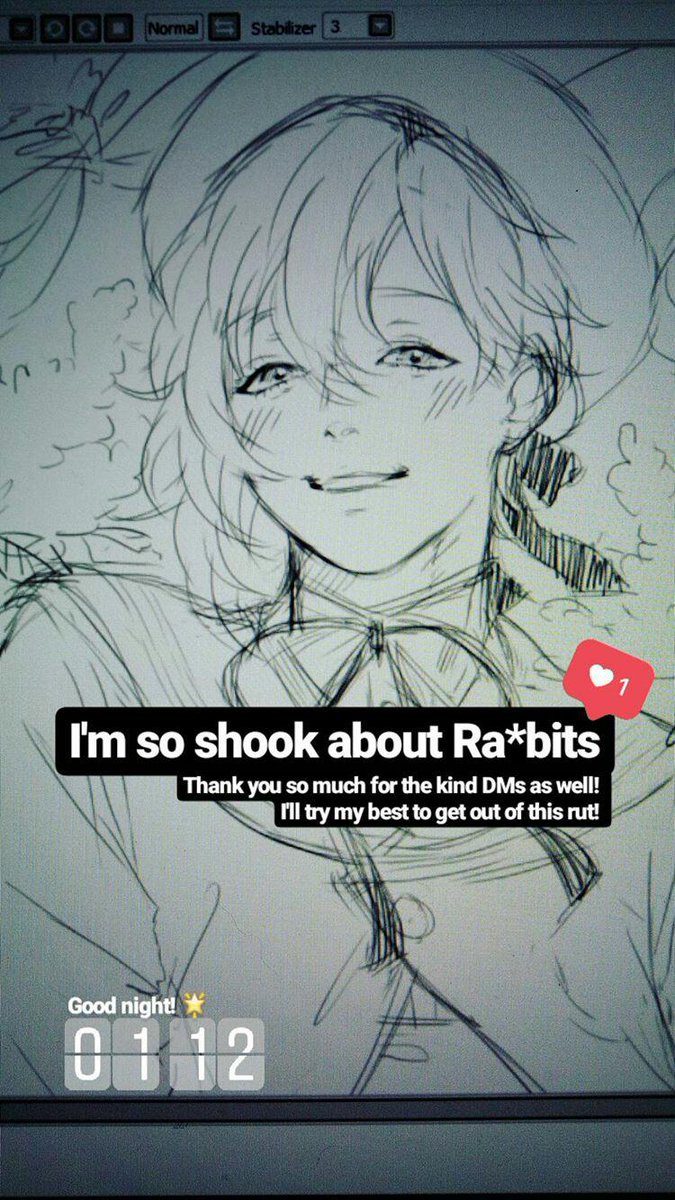 Night sketches I did and posted on my Instagram story ? Ra*bits songs gives me warmth and happiness ?? 