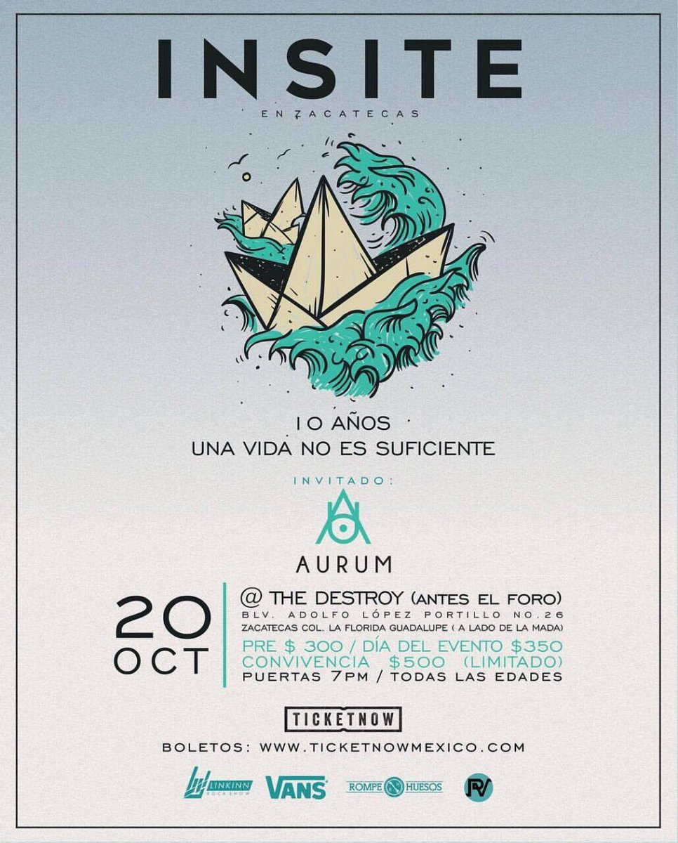 tanoau's tweet photo. Ésta semana estaremos acompañando a @Rockinsite en #Aguascalientes y #Zacatecas no falten! #UVNES https://t.co/qctu1ZYci0