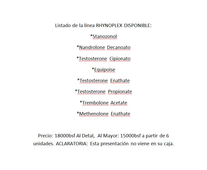 Anabolicos_Ccs's tweet photo. Aquí el listado de los productos disponibles de la #LineaRhynoplex #Fitness #Gym #Caracas #AnabolicosCcs #Ciclos #Venezuela #Fit https://t.co/A0xaIZ1PPB