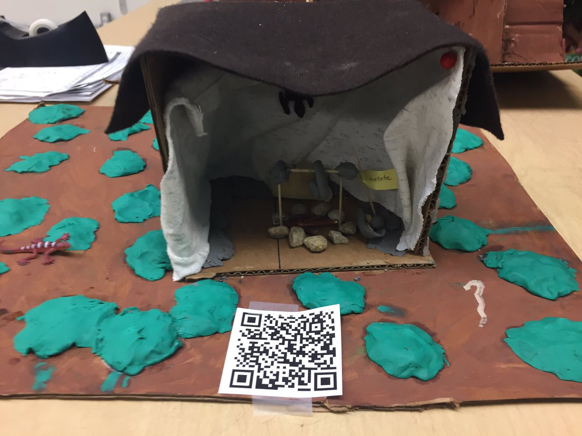 thepankopost's tweet photo. Watch our Indian displays come to life at parent teacher conferences! Scan the QR code to hear us explain the details! #usd366 https://t.co/QhUqer5H0G