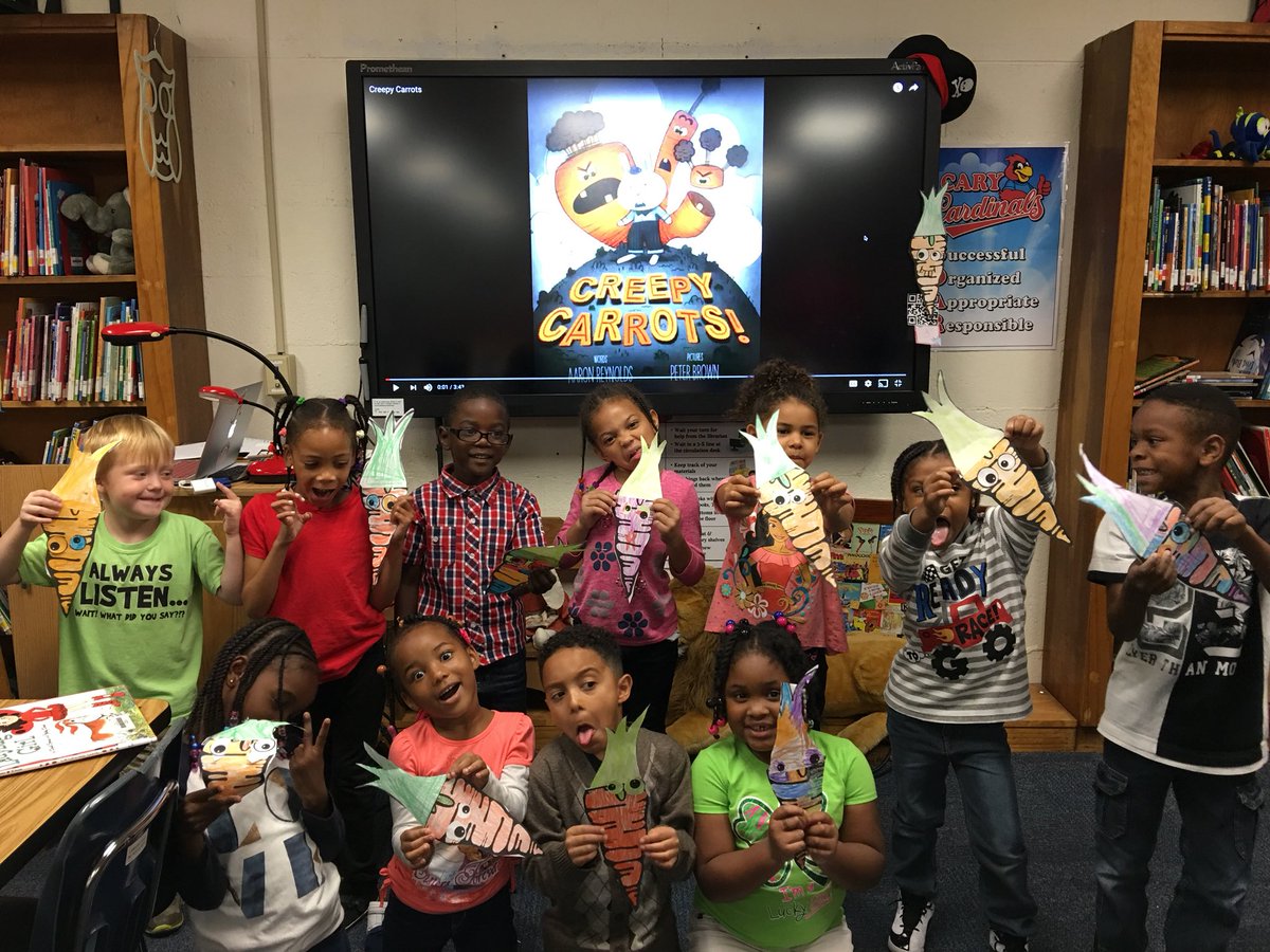 JBCaryLibrary's tweet image. Creepy Carrots and Creepy Pair of Underwear! Lots of literature fun in the Cary Library! #caryPTA #Title1 #caryrocks #HCS