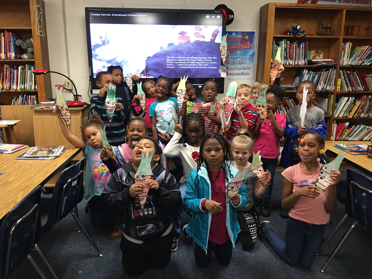 JBCaryLibrary's tweet image. Creepy Carrots and Creepy Pair of Underwear! Lots of literature fun in the Cary Library! #caryPTA #Title1 #caryrocks #HCS
