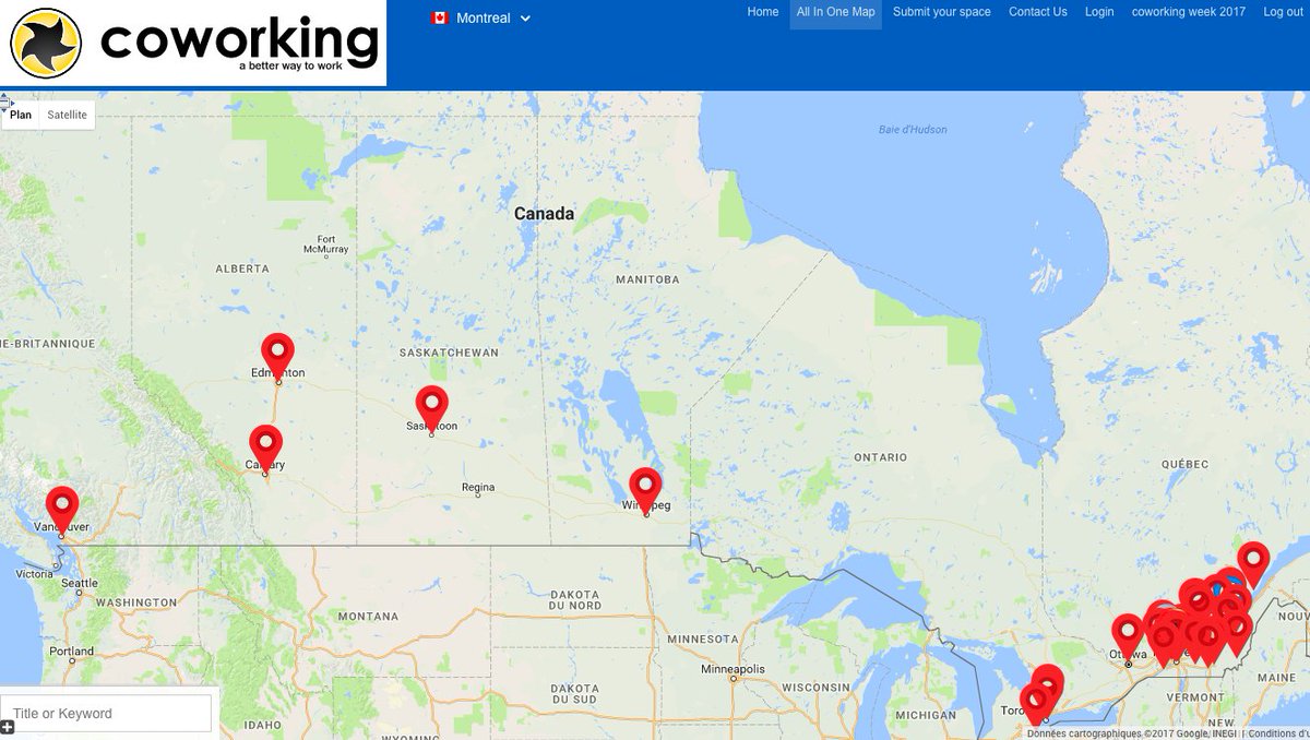 63 #coworking space listed in our web site
cartecoworking.ca
Did you register yours?
#coworkers Find your new job place here.