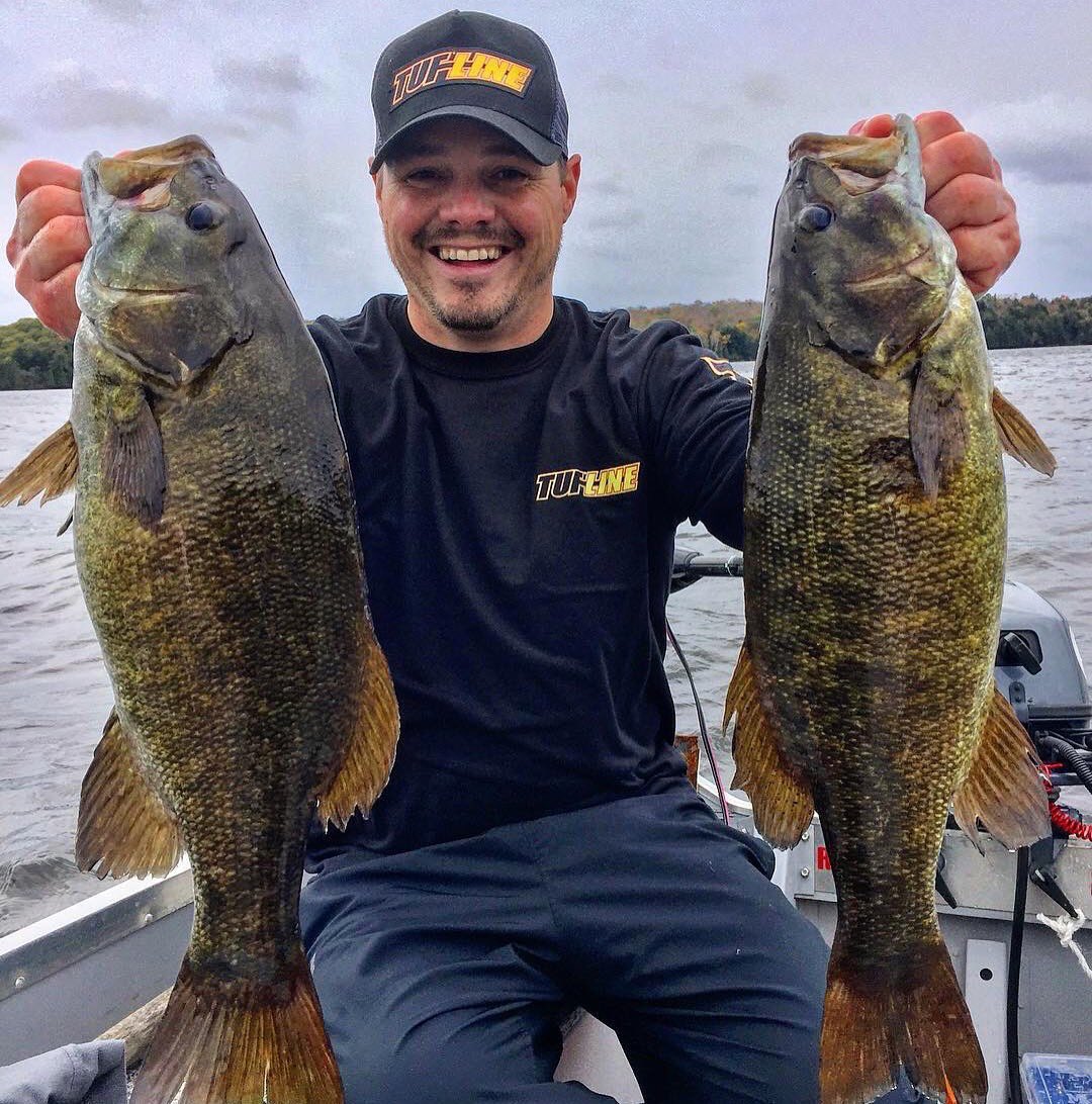 TUFLineOfficial's tweet photo. Sunday's are for #football...or catching 🏈s, either one. #tufline  📷: Kris Bain

#smallmouthbass #smallies #bassfishing https://t.co/Tyjpz35agq