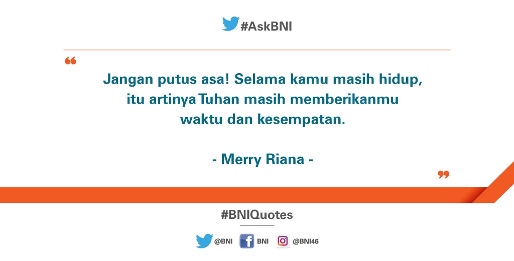 Sekali berbohong tak ada lagi kepercayaan, Yuk mulai utamakan kejujuran. Selamat beraktivitas :) #BNIQuotes