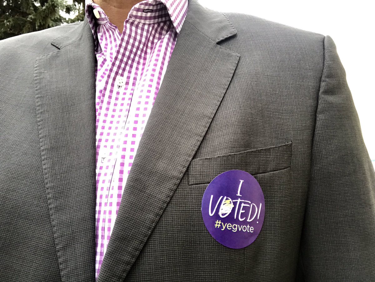 ryanjespersen's tweet photo. Just earned the right to complain for four more years. 👍🏻 #yegvote https://t.co/WAhE6KQjrh