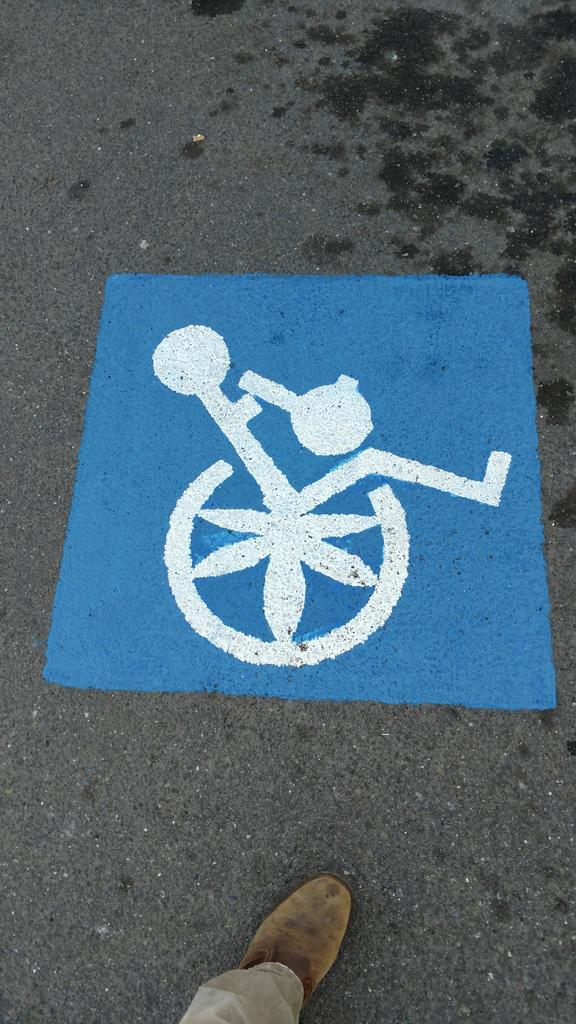 ISmokeIt's tweet image. Handicap Parking at my local Potshop