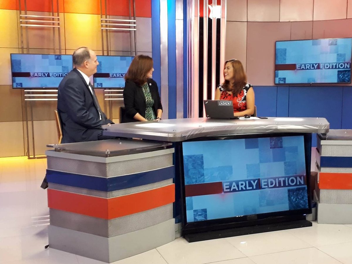 CulturalVistas's tweet photo. You're looking live at the set of  @ABSCBNNews' Early Edition where we're talking about @YSEALI + this week's #YSEALIsummit 🇵🇭 https://t.co/hKNxgg8ukX