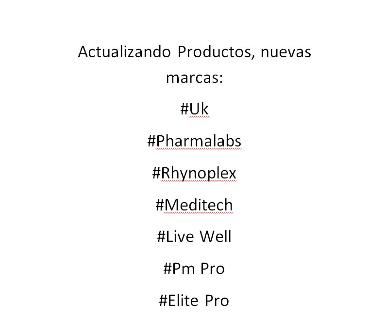 Anabolicos_Ccs's tweet photo. Actualizando Productos Nuevos #Fitness #Caracas #Venezuela #Anabolicos #Fit #AnabolicosCcs #Ciclos #Aumento https://t.co/Y8Cd4Q2m5y