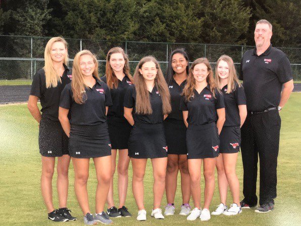 MCHS_golf_girls's tweet photo. WHAT A SEASON - 2nd pl SWAC; 4 All-conference selections; 4 Regional qualifications; 1 State qualification; 2 awesome coaches (P&amp;V)!! ⛳️🙌🐴❣️ https://t.co/ZR5ZPpuxRo