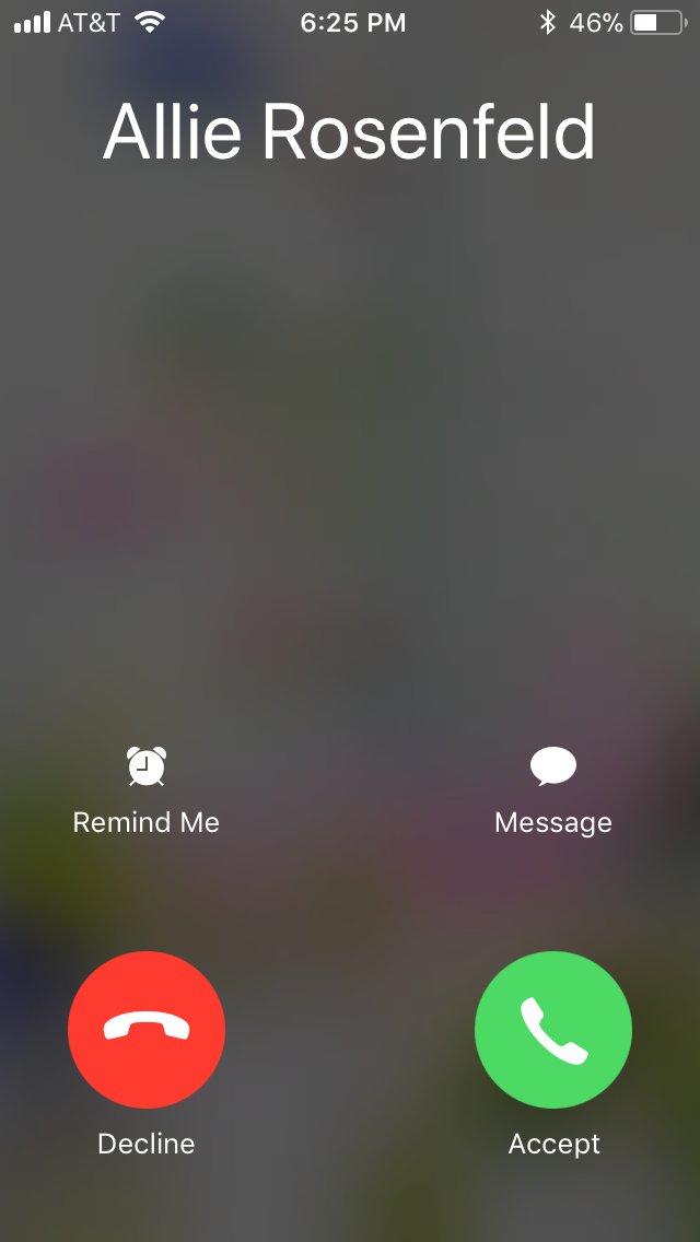 cwolfen227's tweet photo. iPhones make it so easy to respond to phone calls with butler lies @NU227_commtech https://t.co/6dpVAj2b8S