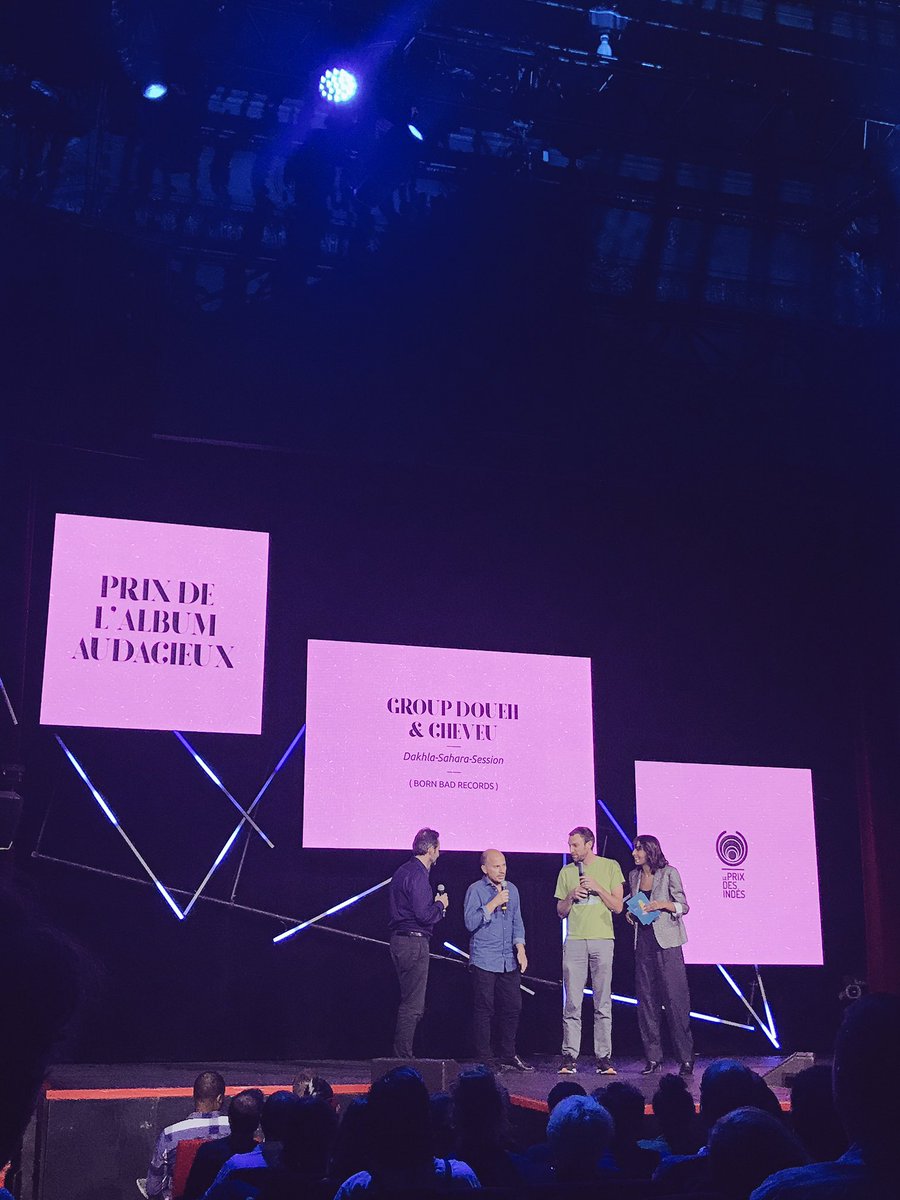 StephChermont's tweet photo. Le Prix de l'album audacieux est remis à #GroupDoueh & #Cheveu (pardon mais trop déçue pour Jacques !) #prixdesindés https://t.co/F4BjyOuoIB