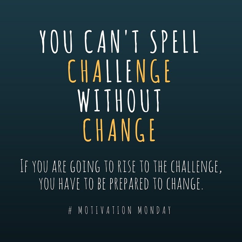 thejaimelyn's tweet photo. You can't spell CHALLENGE without CHANGE. " #MotivationMonday #DailyProgress #ChallengeAccepted https://t.co/mG2JllbA6Q