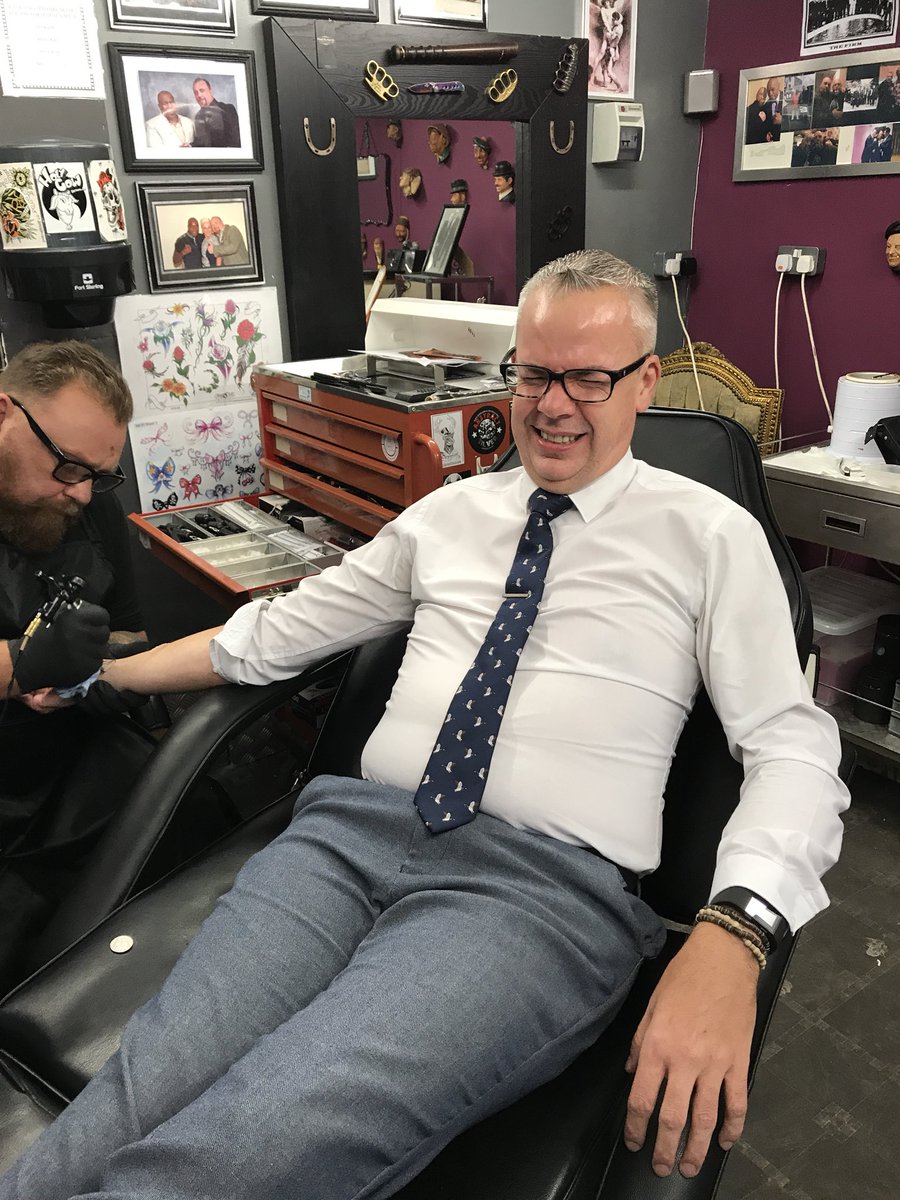 philbaz12's tweet photo. When you take your brother for his first tattoo #NewInk ! An early birthday present #Itdoeshurt https://t.co/Ep3MJzrovj
