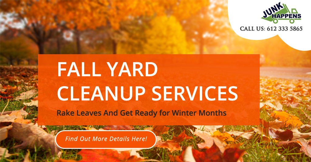 JunkHappensUSA's tweet photo. #FallYardCleanup - Rake leaves and get ready for winter months. Visit us: https://t.co/FEueGqWu95. #JunkRemovalMN https://t.co/3ToTowr7jB