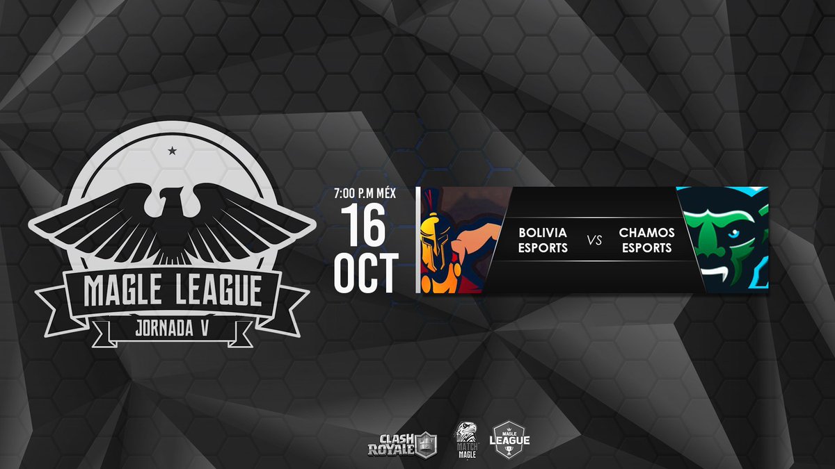 MatchMagle's tweet photo. Encuentro correspondiente a la Jornada 5 de la #MagleLeague 🦅:
@BoliviaEsports vs @ChamoseSportsTM 

¡Mucha suerte!
#FeelTheMagleEagle #CR https://t.co/36R1eENZ3q