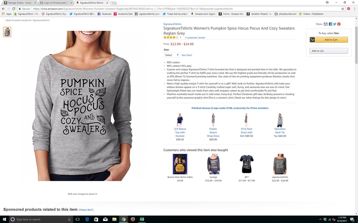 SignatureTees's tweet image. SignatureTshirts Women's Pumpkin Spice Hocus Pocus And Cozy Sweaters Raglan G... amazon.com/dp/B074JG1MGD/… via @amazon