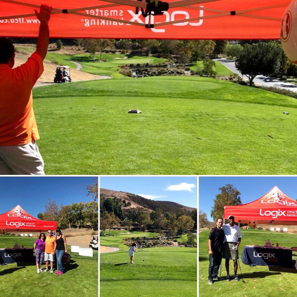 LogixFCU's tweet photo. Not a bad view from the office today as weโre golfing for good at @toaksvcso Charitable Foundation Golf Tournament. #LogixTeam https://t.co/WSljtf3w93