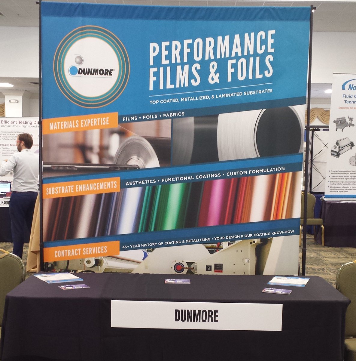 DunmoreCorp's tweet photo. Sponsor & exhibitor @AIMCALorg 2017 R2R conference. We look forward to discussing your #Coating #Metallizing #MaterialScience needs. https://t.co/0D9mKmQ5ol