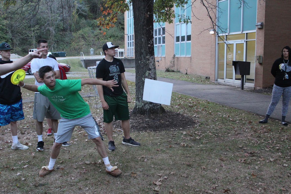 The next event we had was Frisbee Golf. This was very interesting to watch to say the least.