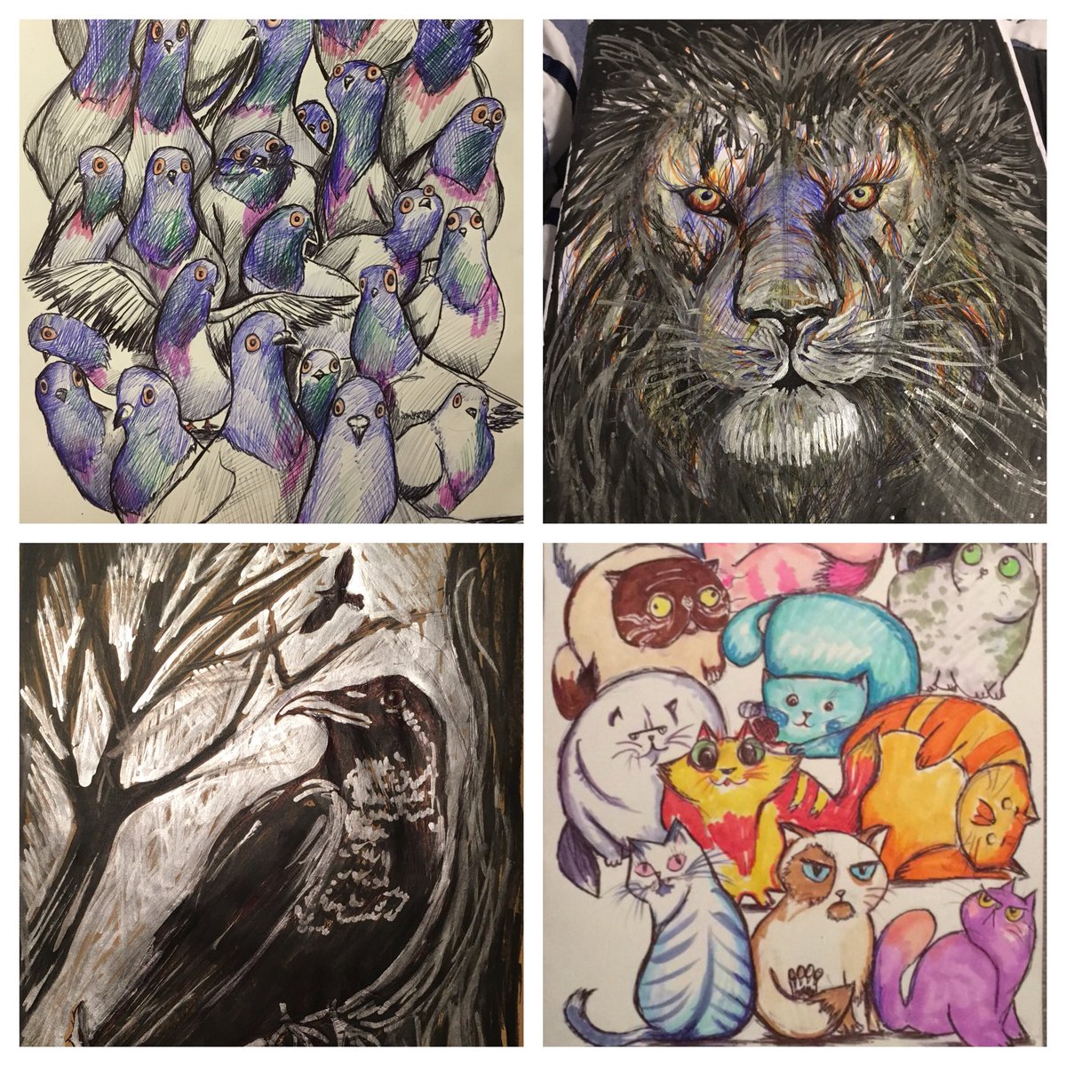 AdJHn3's tweet photo. Half way through my @inktober attempt, really enjoying #inktober https://t.co/hce2dt164Y