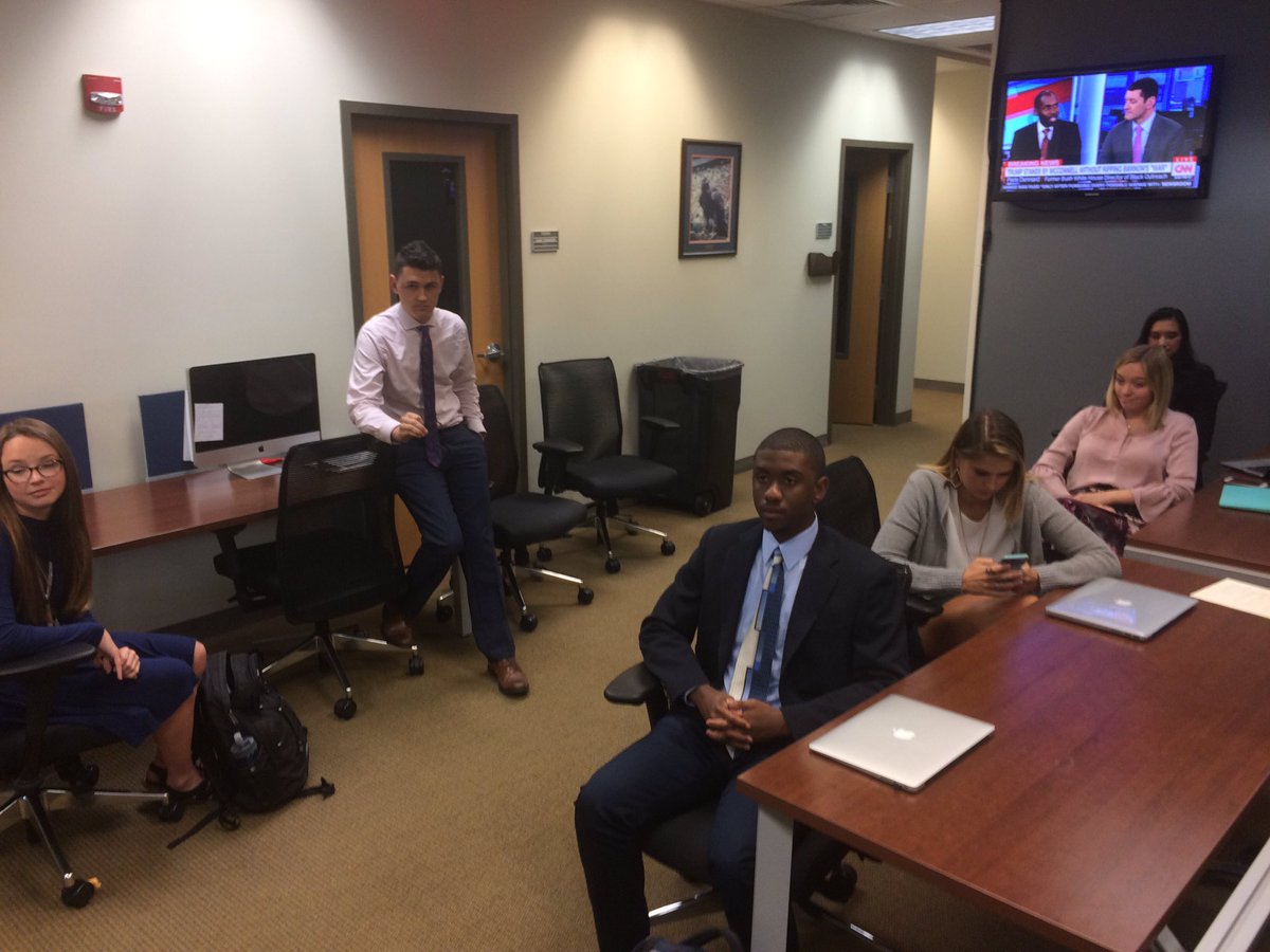 wsfa12news's tweet photo. It is a great day at @AUJRNL Day - visiting with @EagleEyeTV students. #AUJDAY https://t.co/o9ZofUur5D