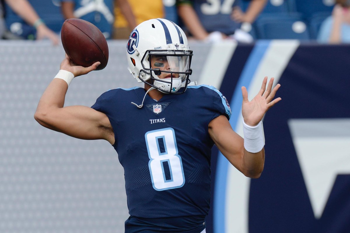 Titans 'hopeful' for Mariota 2nite. He pushed to play last wk. Believes as QB u find a way to play.