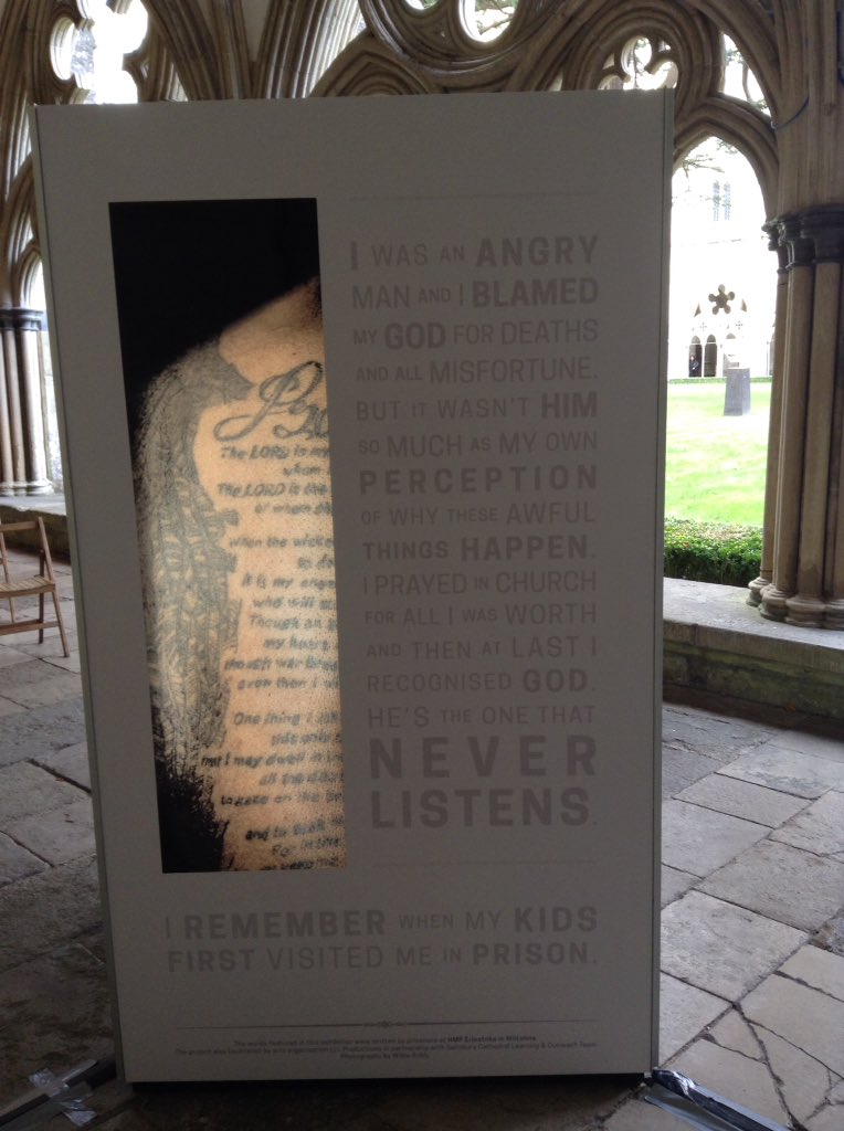manwithbooks's tweet photo. Good to see #BodyofWriting from #HMPErlestoke is a hit with visitors to @SalisburyCath https://t.co/DAaLU2xj3u
