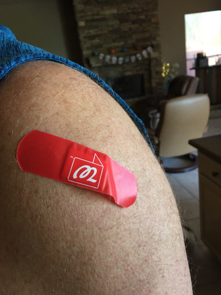 GregVigdor's tweet photo. Annual flu shot! https://t.co/1EfaMu4VAM