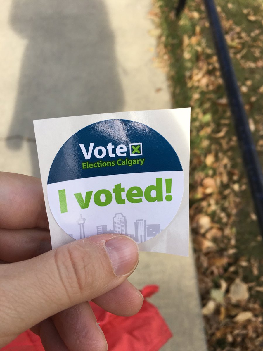 AlyssaBJulie's tweet photo. Whether you’re happy with our current council or dissatisfied, you should get out and vote. #yycvote #yycvotes #yycelection2017 https://t.co/qFSR0jnMVu