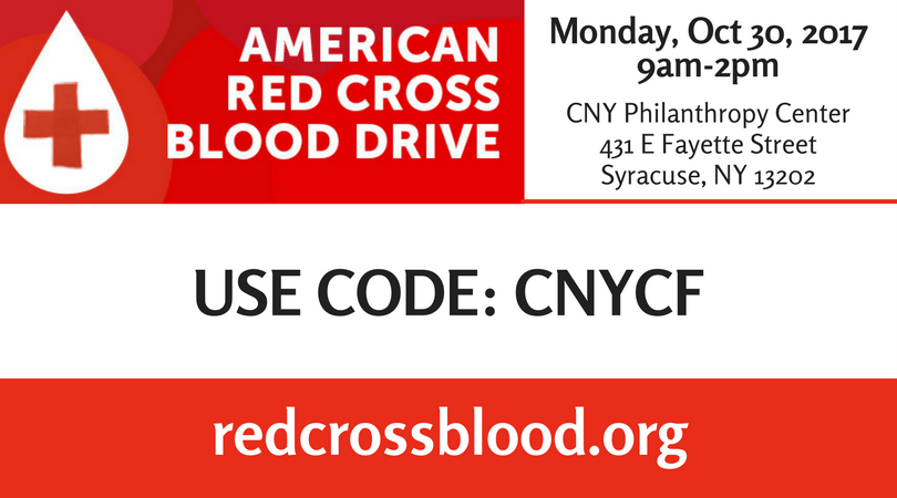CenterStateCEO's tweet photo. Join the @CNYCF for a #RedCrosss Blood Drive on October 30! Follow this link to register today: https://t.co/bvX6o8pmma https://t.co/pz1qof6y2X