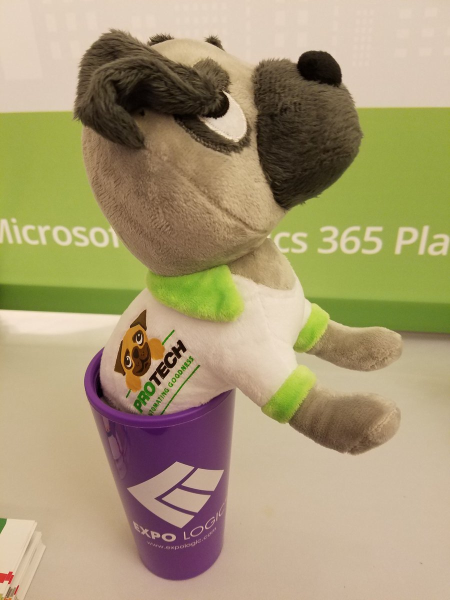 Assn_Tech_Jeff's tweet photo. The Protech puppy didn't want to be left out of the #HLSF17 fun. #IntegrationPartners @protechcloud @ExpoLogic https://t.co/eGqp79asEN
