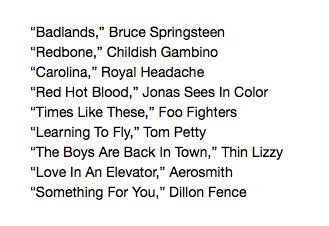 DaronVaught's tweet image. Tunes from today's @DavidGlennShow with guest host @ScottH_Sports included @jsic &amp;amp; @springsteen: