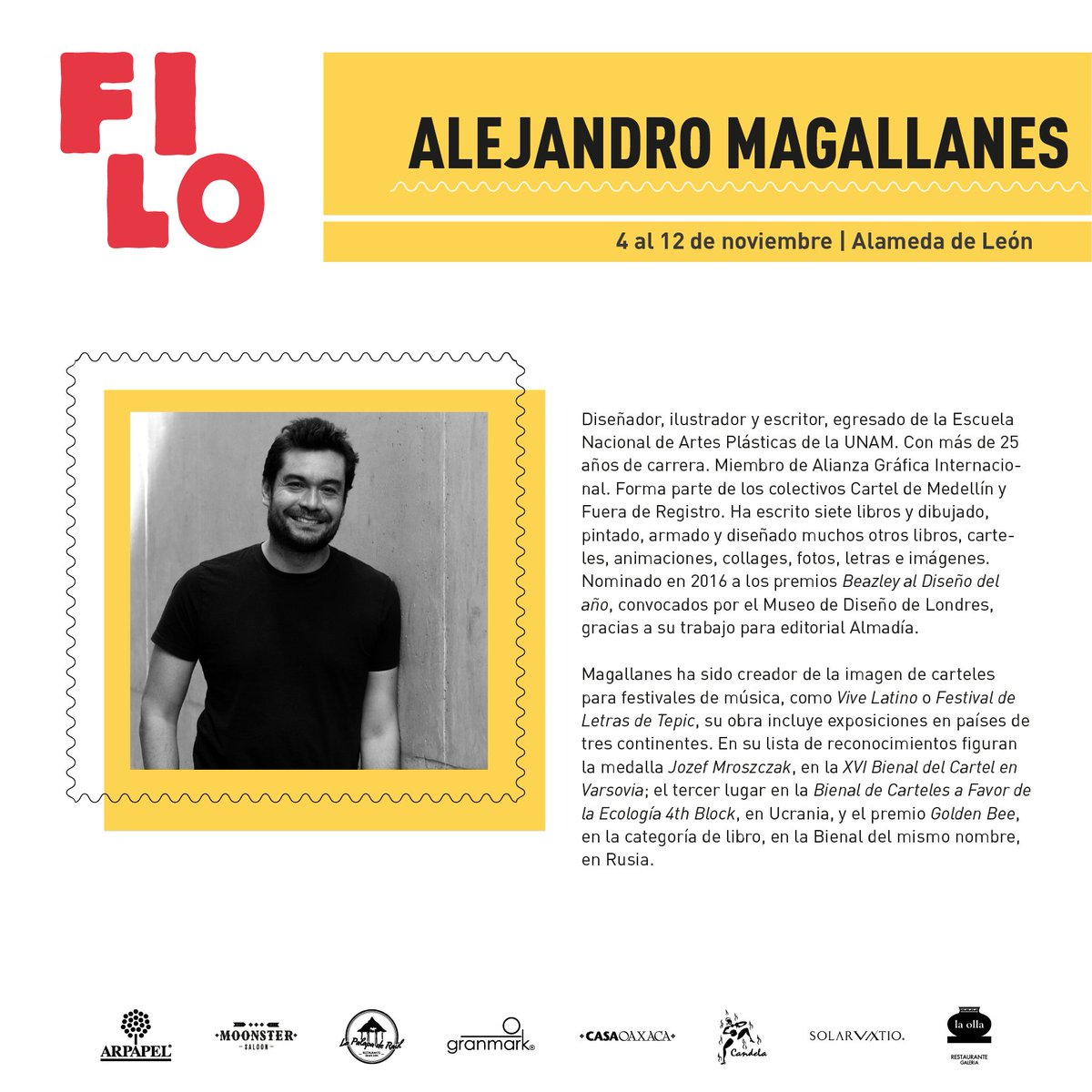 FILOaxaca's tweet photo. "Un buen cartel es una idea fijada."
Alejandro Magallanes, #InvitadoFILO https://t.co/80YatxSyqd
