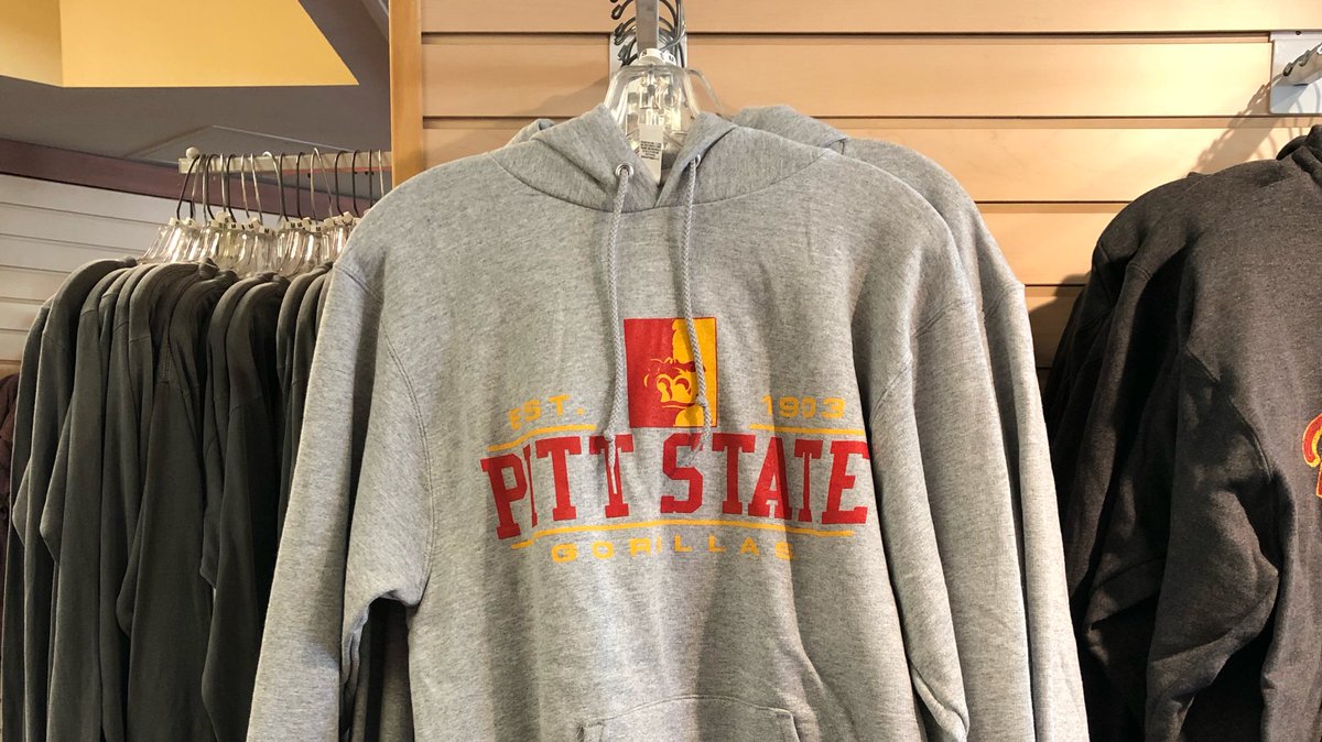 pittstate's tweet photo. It’s starting to feel more and more like fall! RT for a chance at this #PittState hoodie from @PittStateBooks! #oagaag https://t.co/ryoe2YZZyl