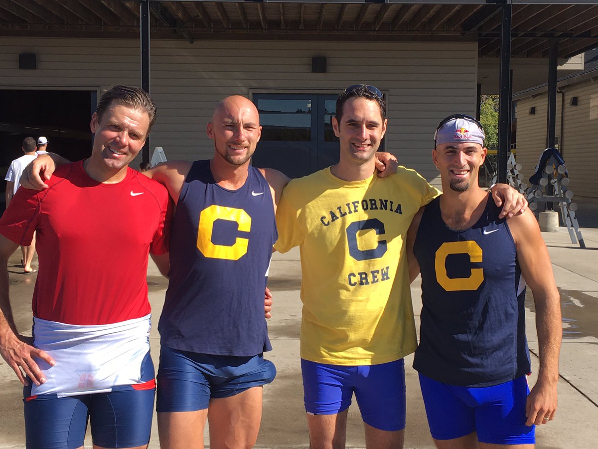 CalMRowing's tweet photo. Great having @MarjanovicMarko '06 &amp; @SinkovicBros stop by to watch practice this weekend! Even got some action in an alumni 8! https://t.co/kaXymVX5I0