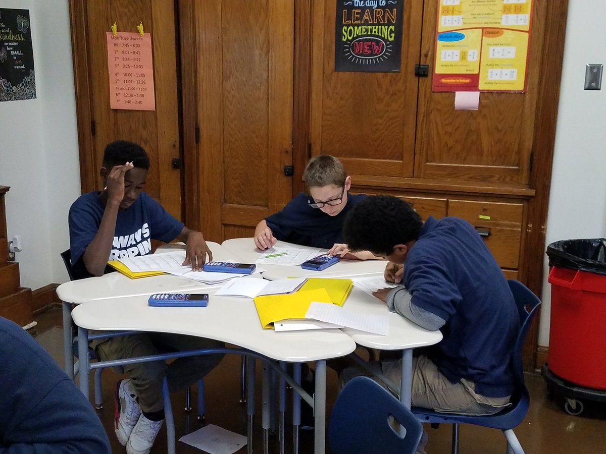 pagroney's tweet photo. S's working in teams to come up with a plan to solve 2-step equations. @AmosHiatt #hiattpd https://t.co/Vbv0z2UBs6