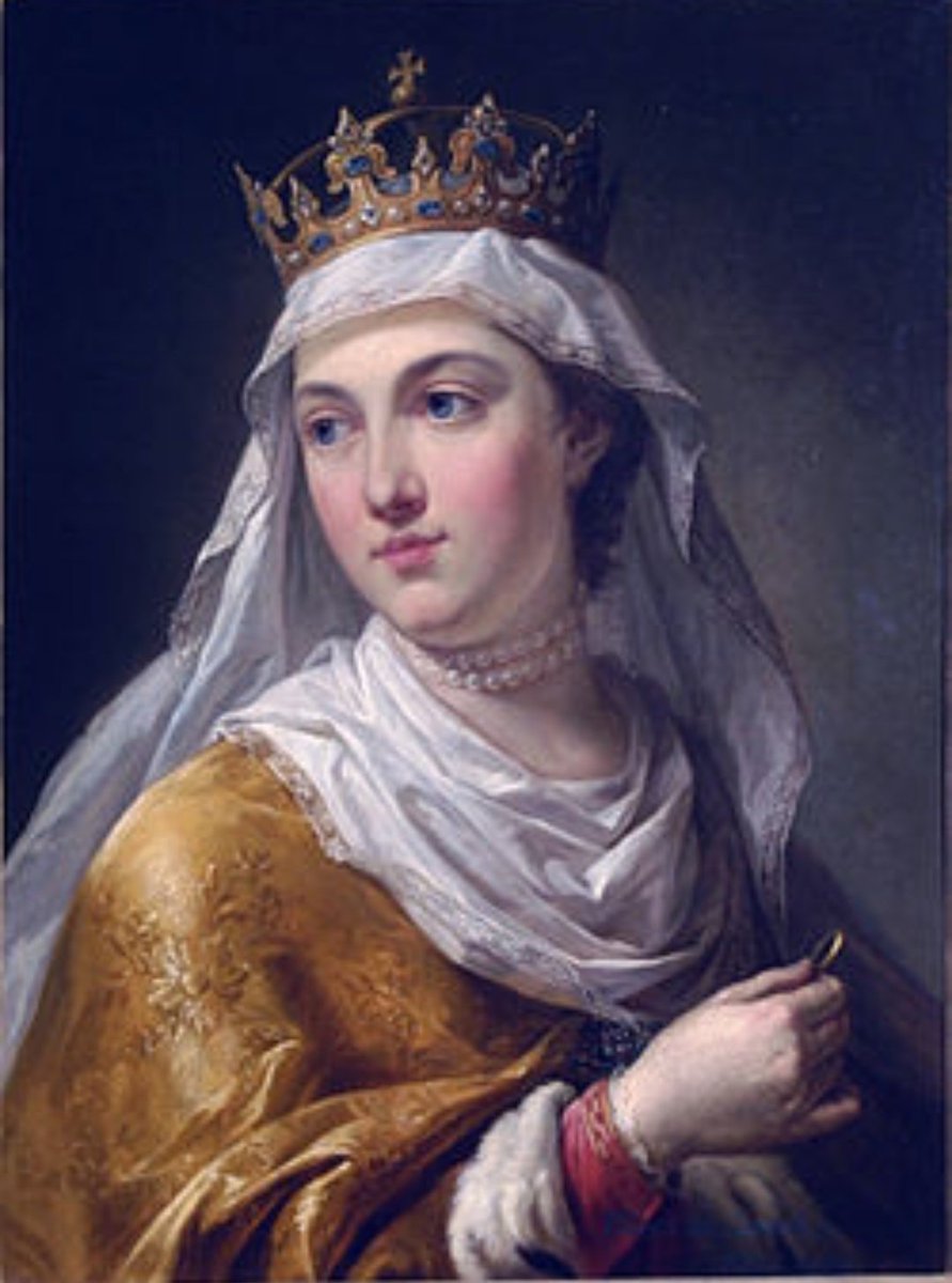 16 oktober 1384 kröntes Hedvig av Polen till landets kung. Kungatiteln visade att hon var en regerade monark och inte en kungs drottning.