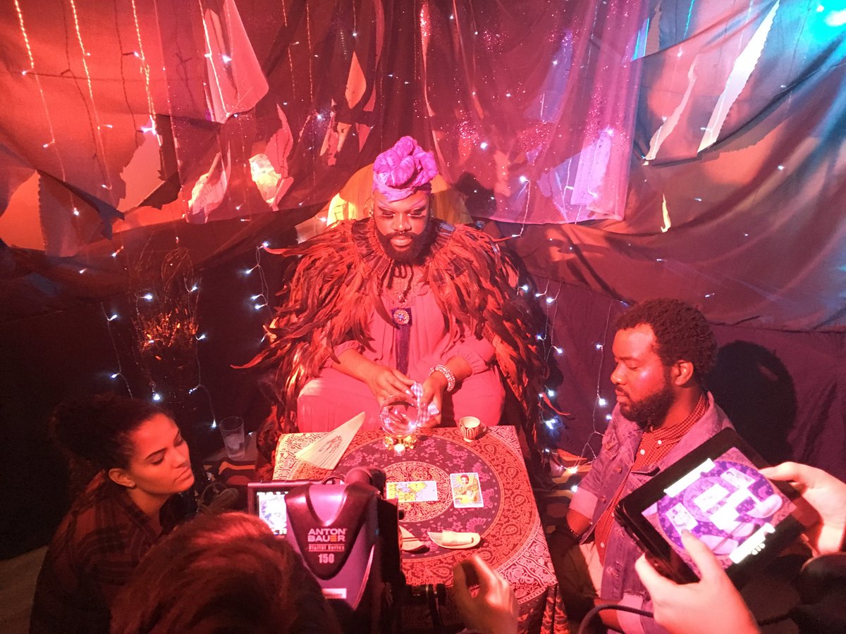 lowstrungseries's tweet photo. Oh. Did we not mention @LucyStoole makes a very mystic appearance in an episode of #LowStrung? Surprise, bitch. https://t.co/5LsBi8yic3