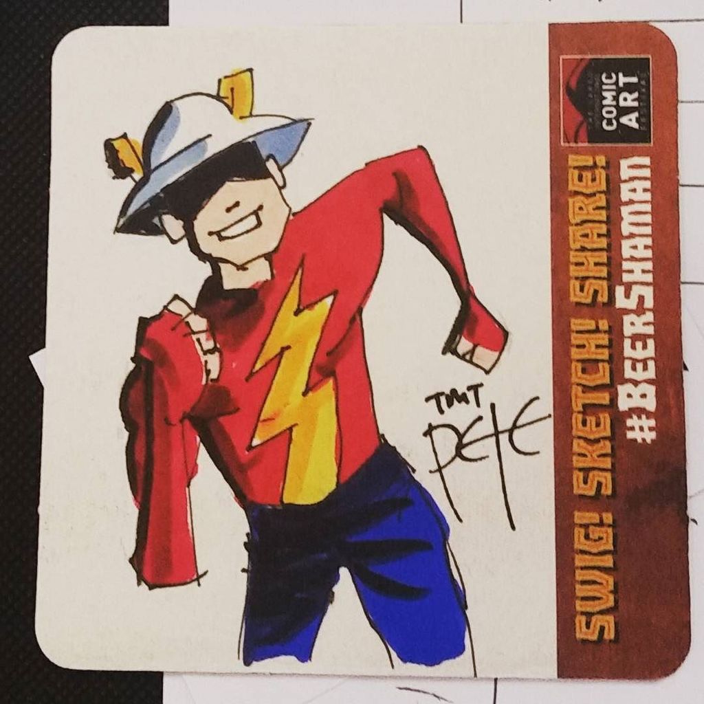 thismanthispete's tweet photo. Last #beershaman from #LICAF2017 what a weekend!

#comics #flash #dccomics #t https://t.co/J4upncQHI0 https://t.co/ySgRW7EZPM