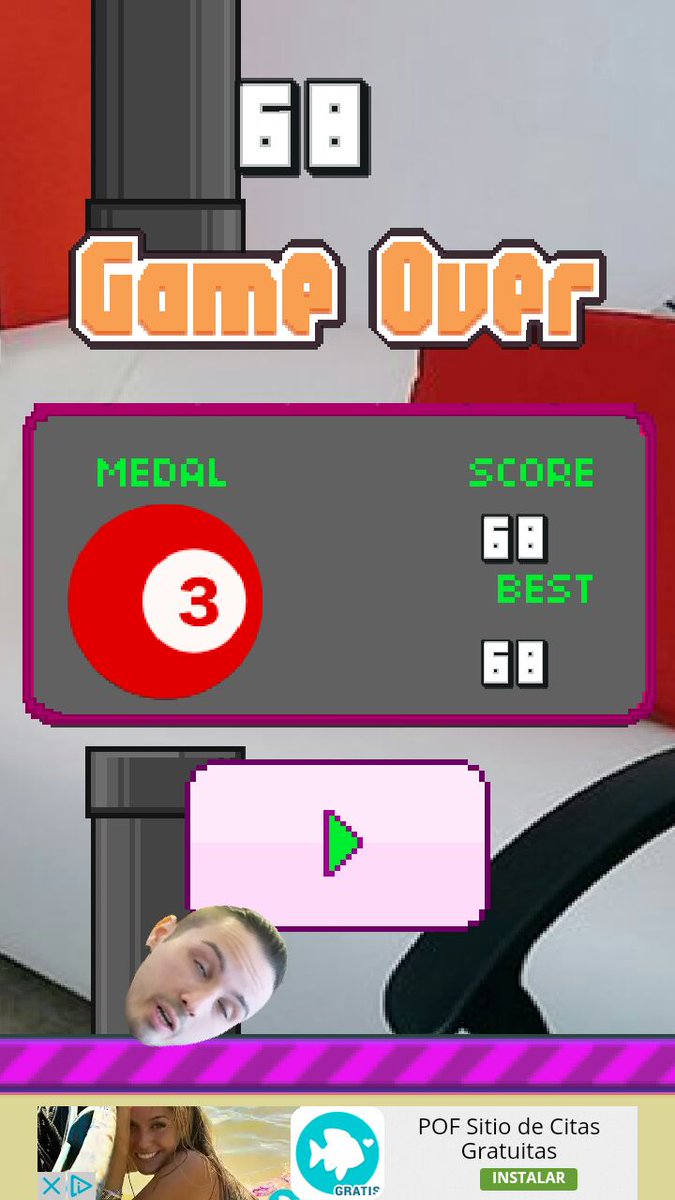 ¡Me caueen la putaa, no podría haber llegado a 69!
#Flappy8cho <a href="/8choOficial/">8cho</a>