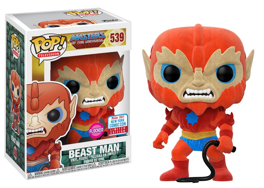 Funko's tweet photo. RT &amp; follow @funko for the chance to win an #NYCC 2017 exclusive flocked Beast Man Pop! https://t.co/u5Oqu0A0JH