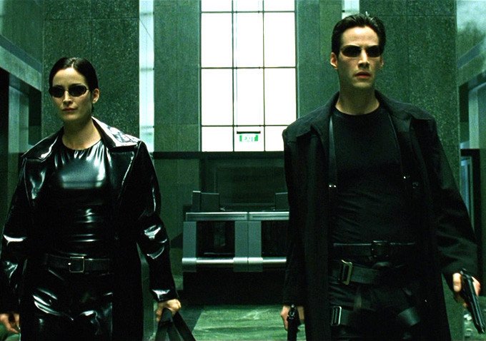IndieWire's tweet photo. #TheMatrix embodies the neo-noir genre's bleak atmosphere. 7 more neo-noir films streaming on @netflix: https://t.co/nC0f06PuVw https://t.co/SaWREsGwKg