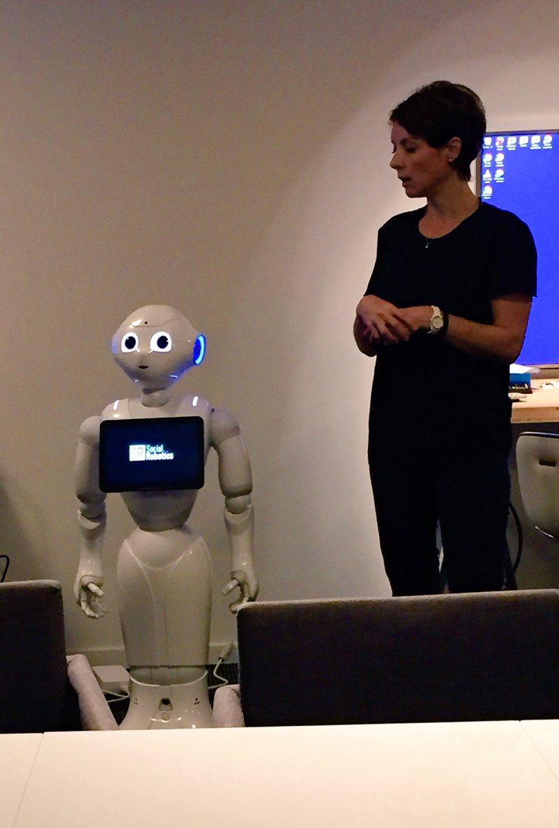 RiviereHermance's tweet photo. La transformation digitale présentée par @gfiinformatique #robot #pepper https://t.co/eFg9UUmXMt