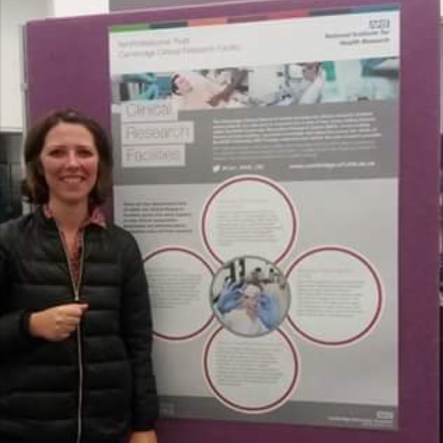 CambridgeCRF's tweet photo. Antonella &amp; Caroline presenting their posters @CambridgeBRC opening evening. Lovely talking to so many people. #cbrc17 https://t.co/ACygmScSiG
