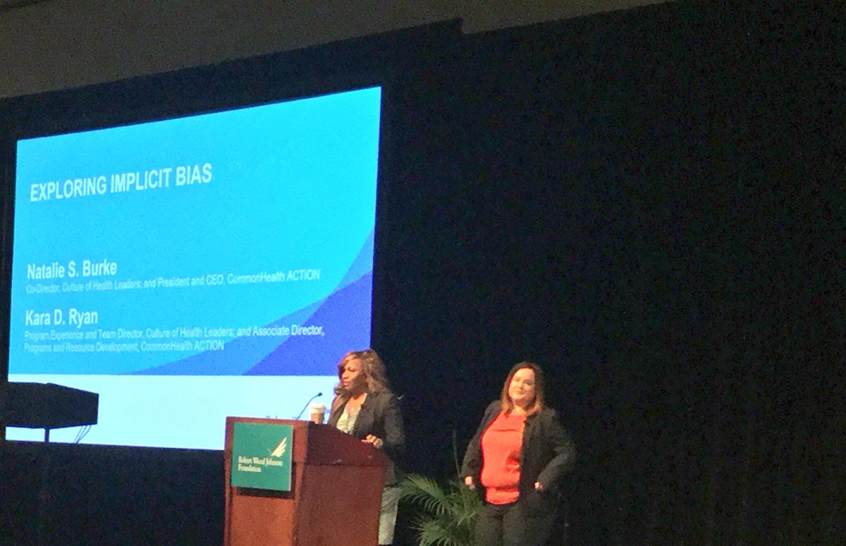 CultureofHlthLd's tweet photo. Our own NPC team @natalie4health @HealthyKara start #implicitbias session w/ networking poll icebreaker #2017RWJFLeaders #2017FallInstitute https://t.co/4ILHZ3uKxv
