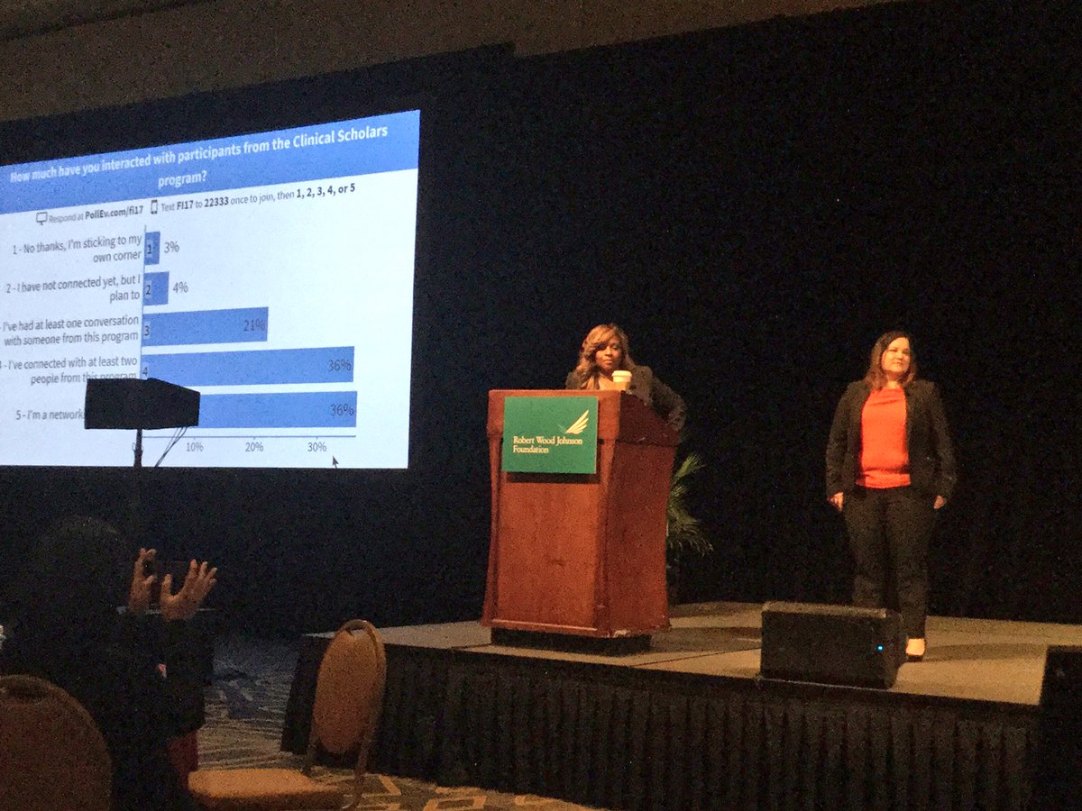 CultureofHlthLd's tweet photo. Our own NPC team @natalie4health @HealthyKara start #implicitbias session w/ networking poll icebreaker #2017RWJFLeaders #2017FallInstitute https://t.co/4ILHZ3uKxv