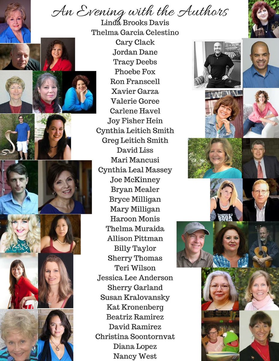 NISDFONL's tweet photo. Have you reserved your seat to the Evening w/the Author?! Speed date these authors as you dine!  Come for the fun &amp; to support FONL. #FONL https://t.co/llZl05Mb6E