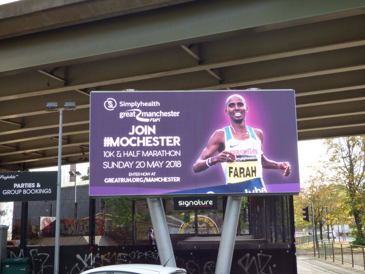 davidhart100's tweet photo. Look what's popping up around the city! #GreatManchesterRun #Mochester https://t.co/NbylfOtO2x
