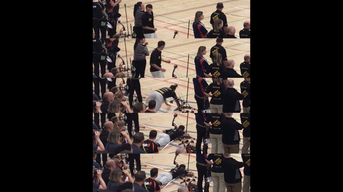 When the excitement gets too much during a shoot-off and you just need to lay down...! @KeithyH_X10